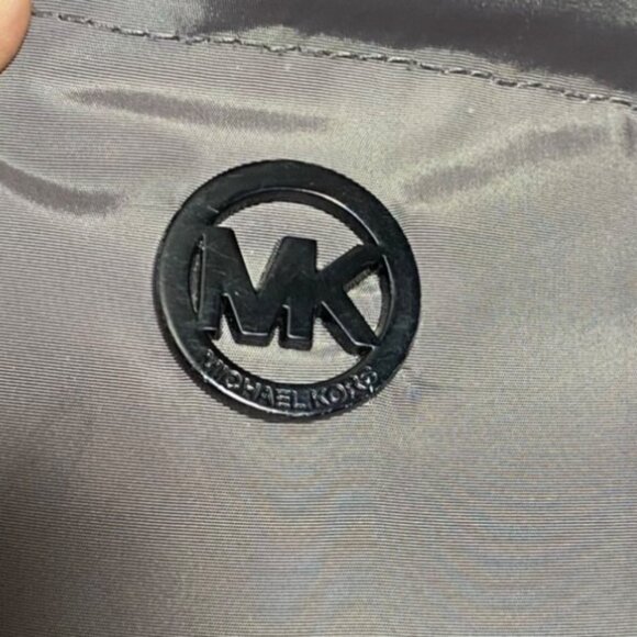 Michael Kors Puffer Coat Size Large Gray Womens Hooded Grey Polyester - Picture 11 of 16